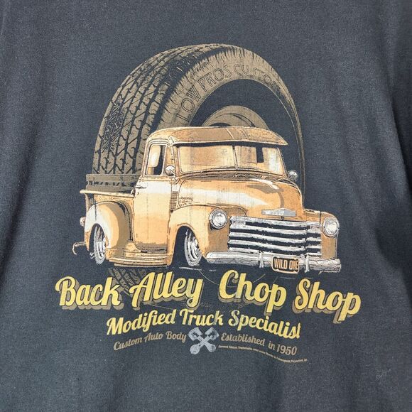 Cabo Joe Shirt Mens Sz M Black Cotton T Shirt Antique Auto Shop Mechanic Vtg Car - Picture 2 of 4